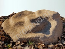 Камень укрытие Ø 75/30 см коричневый, рабочий размер Ø 70/5 см