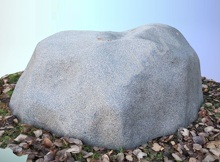 Камень укрытие Ø 120х45 см серый, рабочий размер Ø 100/30 см