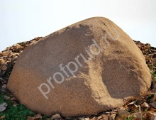 Камень укрытие Ø 95/40 см коричневый, рабочий размер Ø 80/5 см