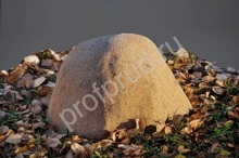 Камень укрытие  Ø 30/40 см коричневый, рабочий размер Ø 25/25 см