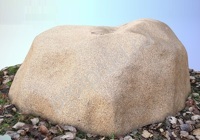 Камень укрытие Ø 120х45 см коричневый, рабочий размер Ø 100/30 см