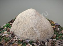 Камень укрытие  40/50/40 см коричневый, рабочий размер Ø 35/10см