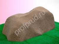 Камень укрытие "Топас приставной"  130*90/60 см коричневый, рабочий размер  110*85/20 см