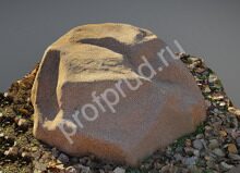 Камень укрытие Ø 100/35см коричневый, рабочий размер Ø 80/15 см