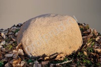Камень укрытие  Ø 60/20 см коричневый, рабочий размер Ø 45/10см