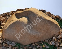 Камень укрытие Ø 105/30 см коричневый, рабочий размер Ø 100/5 см