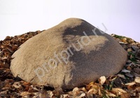 Камень укрытие Ø 80/30 см коричневый, рабочий размер Ø 70/5 см